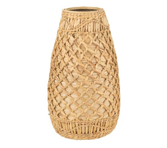 Vase Déco Tressé "bambou" 50cm Naturel