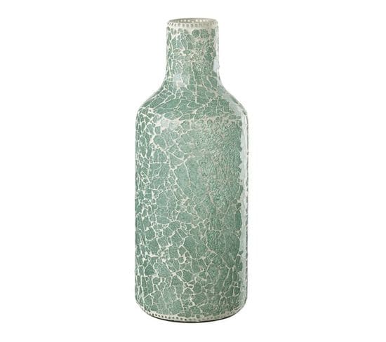 Vase Mosaïque En Verre "jacob" 43cm Vert