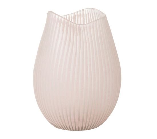 Vase Design Ligne "octave" 31cm Rose