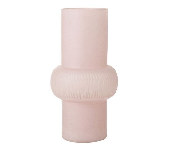 Vase Design Ligne et Boule "octave" 40cm Rose