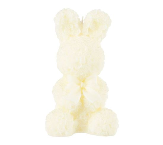 Bougie Parfumée Déco "lapin" 23cm Blanc