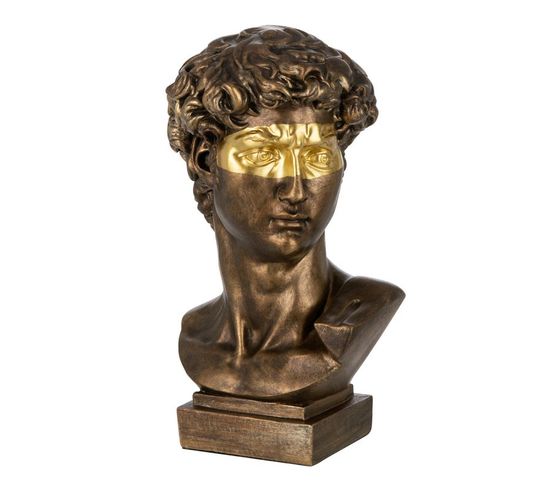 Statuette Déco Buste "david" 30cm Bronze
