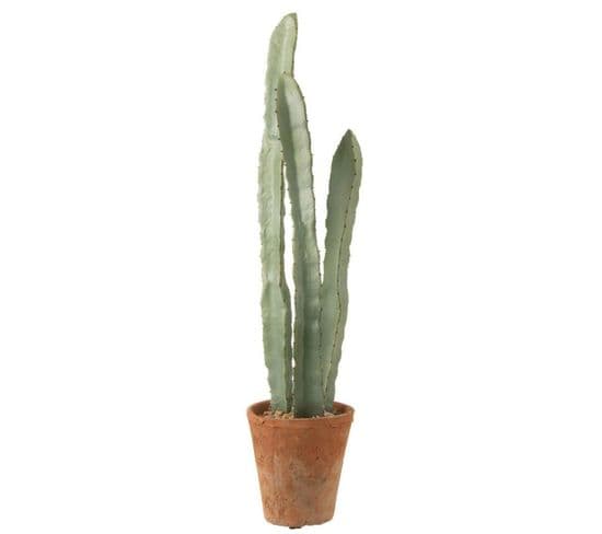 Plante Artificielle En Pot "cactus" 81cm Vert
