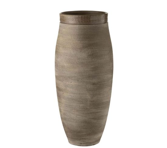 Vase Déco En Céramique "keramiek" 57cm Marron