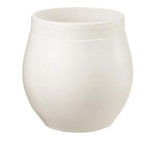 Cache-pot En Céramique "keramiek" 25cm Blanc