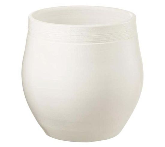 Cache-pot En Céramique "keramiek" 29cm Blanc