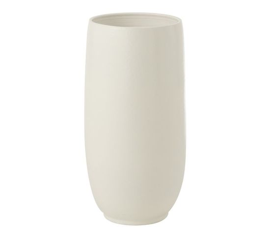Vase Déco Poterie "ying" 71cm Blanc