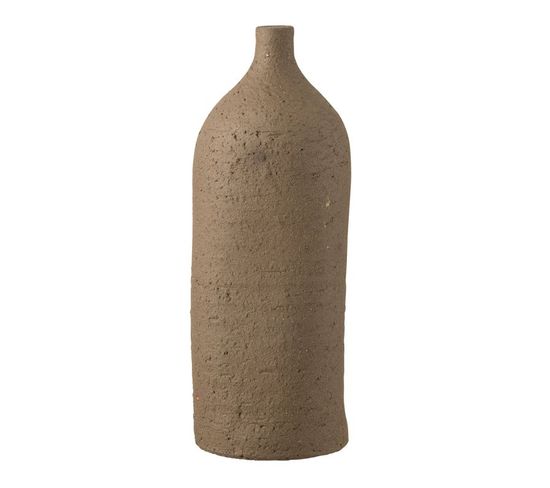 Vase Poterie Bouteille "enya" 40cm Marron