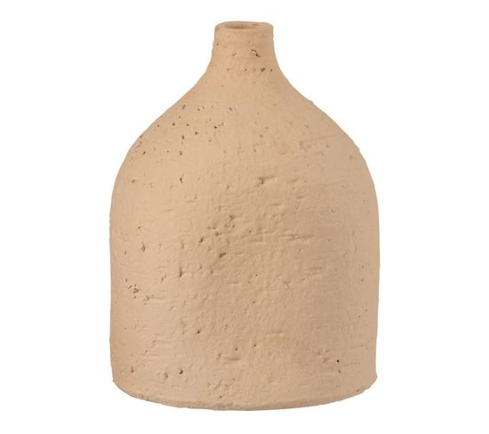 Vase Bouteille En Céramique "enya" 20cm Beige