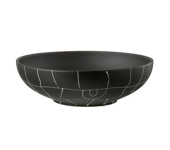 Saladier En Céramique "japan" 35cm Noir
