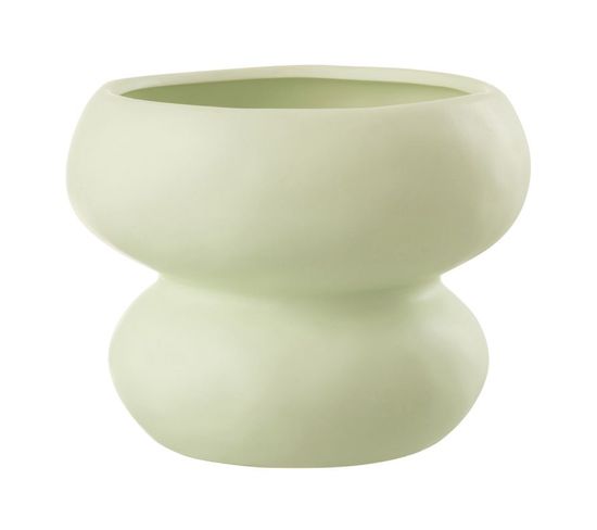 Cache-pot En Porcelaine "ryan" 19cm Vert