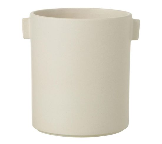 Cache-pot Design "handle" 17cm Blanc