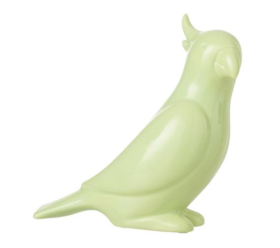 Statuette Déco "perroquet" 24cm Vert