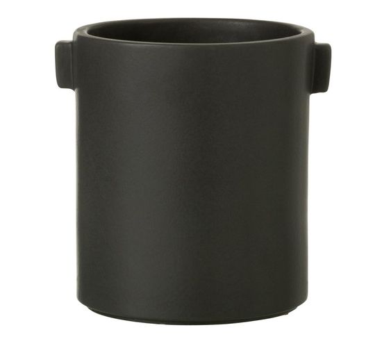 Cache-pot Design "handle" 17cm Noir