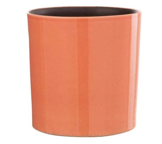 Cache-pot En Céramique Design "flek" 20cm Orange