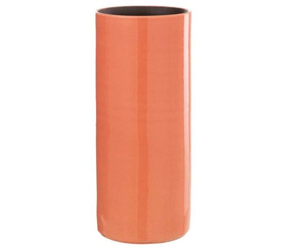 Vase Design En Céramique "flek" 37cm Orange