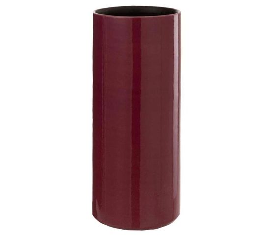 Vase Design En Céramique "flek" 37cm Fuchsia