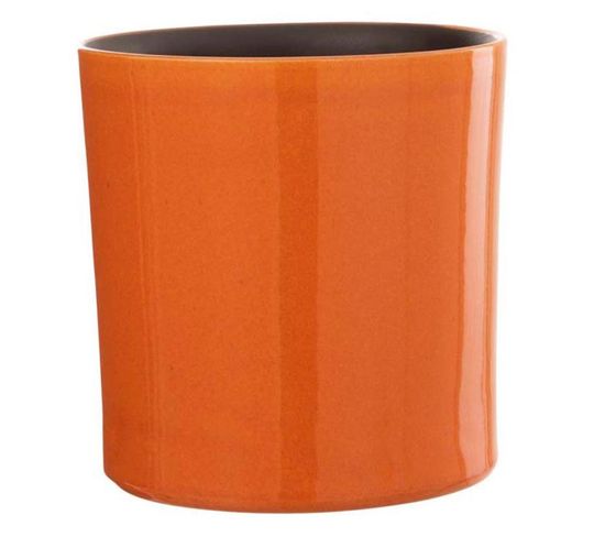 Cache-pot En Céramique "flek" 20cm Orange