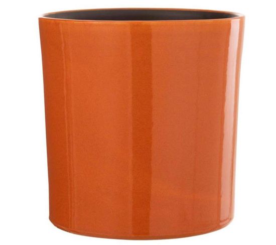 Cache-pot En Céramique "flek" 25cm Orange