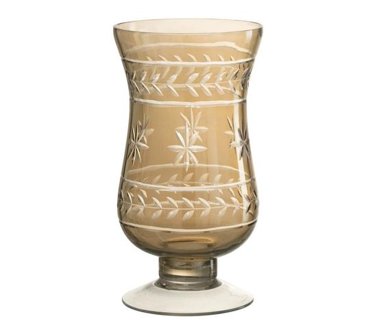 Vase Tige Étoile "anastasia" 22cm Greige