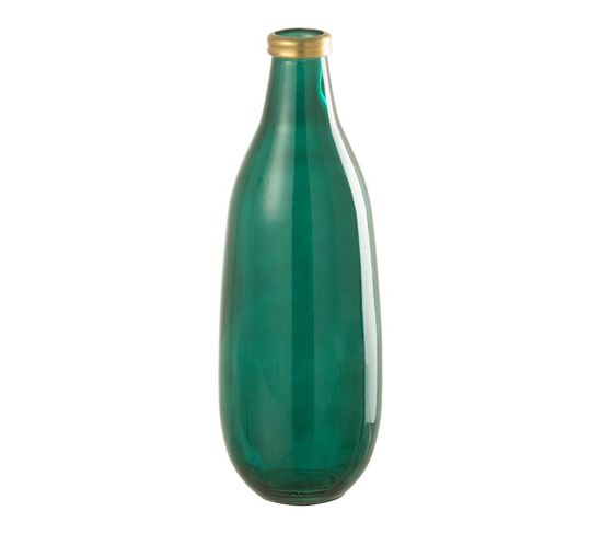Vase Déco En Verre "mandie" 40cm Vert