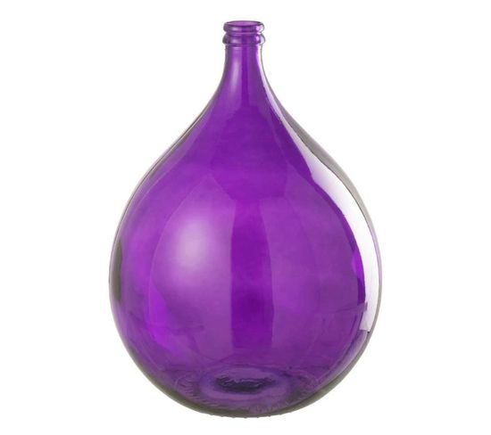 Vase Ballon En Verre "lisbonne" 56cm Mauve