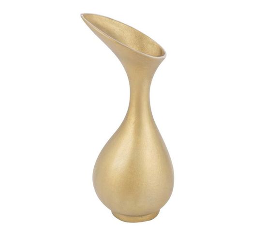 Vase Design En Aluminium "olivia" 45cm Or