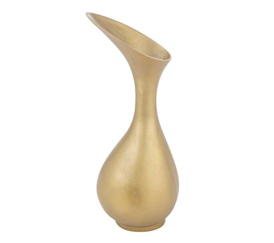 Vase Design En Aluminium "olivia" 60cm Or