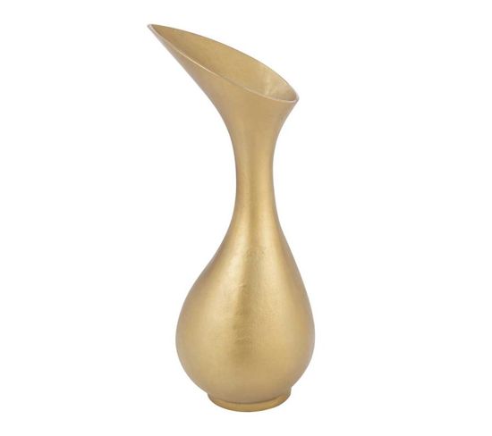 Vase Design En Aluminium "olivia" 77cm Or