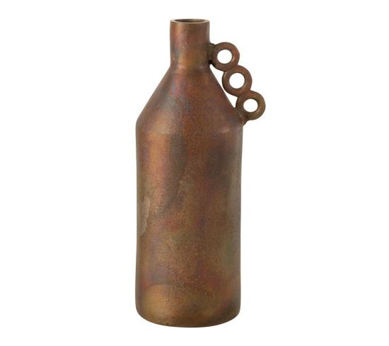 Vase Déco Avec Anses "odin" 45cm Bronze