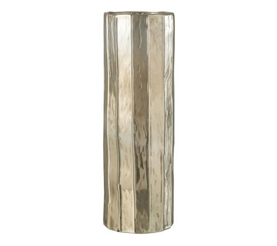 Vase Design En Argile "ary" 60cm Argent
