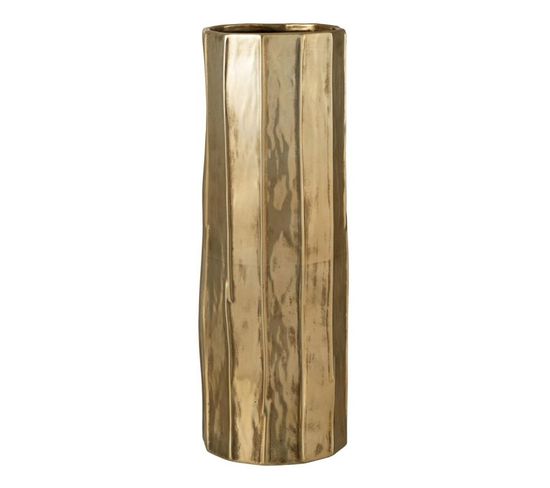 Vase Design En Argile "ary" 50cm Or