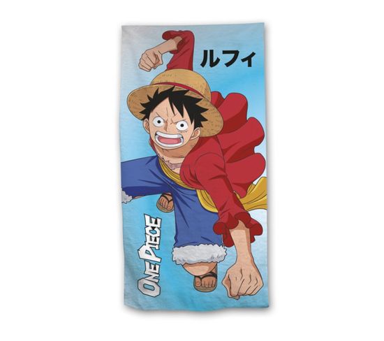 Serviette De Plage - One Piece - Luffy Poings Serrés - 70x140 Cm