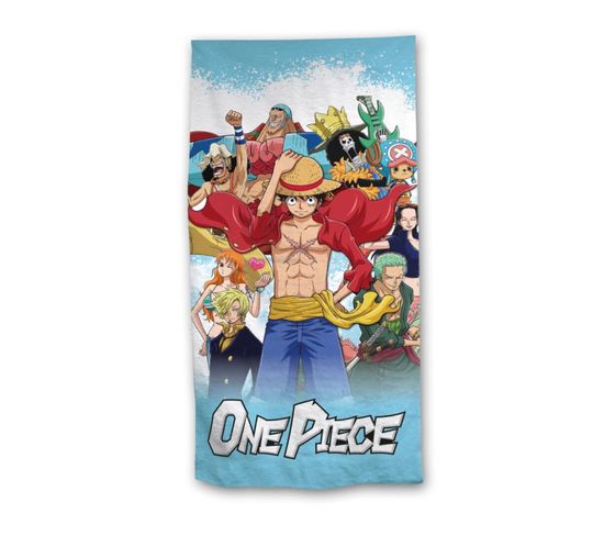 Serviette De Plage - One Piece - Luffy Et Tous Les Personnages - 70x140 Cm