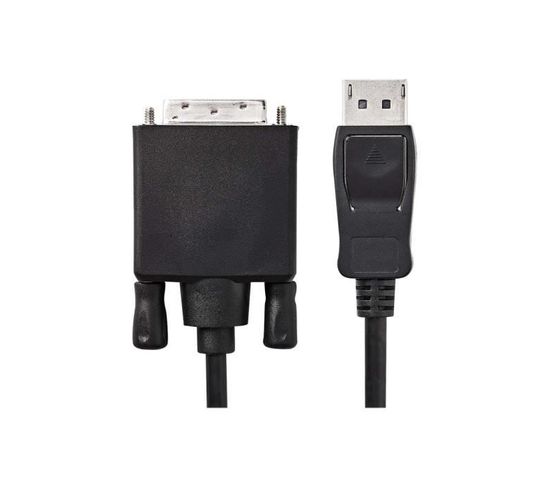 Displayport - Dvi Cable - Displayport Male  -  Dvi-d 24+1-pin Male - 2.0 M - Noir