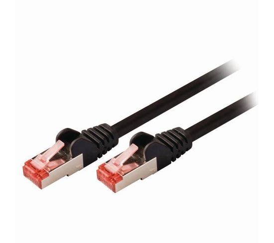 Cable Cat 6 S/ftp Network Cable - Rj45 Male - Rj45 Male - 0.15 M - Noir