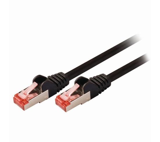 Cable Cat 6 S/ftp Network Cable - Rj45 Male - Rj45 Male - 30 M - Noir