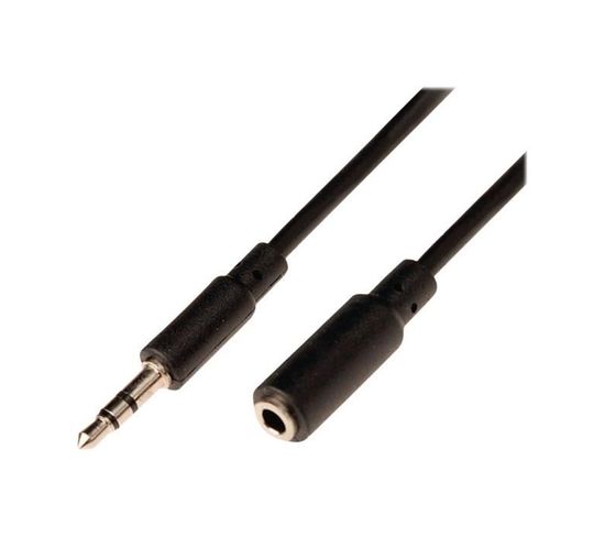 Cable Stereo Audio Cable - 3.5 Mm Male - 3.5 Mm Female - 3.0 M - Noir