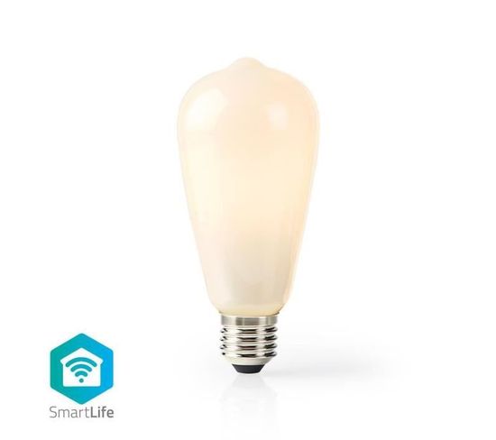 Ampoule LED Intelligente Wi-fi - E27 - St64 - 5 W - 500 Lm - Blanc