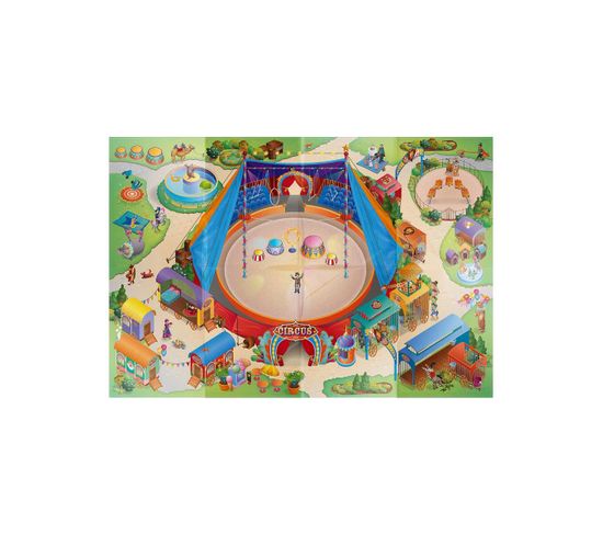 Tapis Enfant 100x140 Nappe Cirque Multicolore