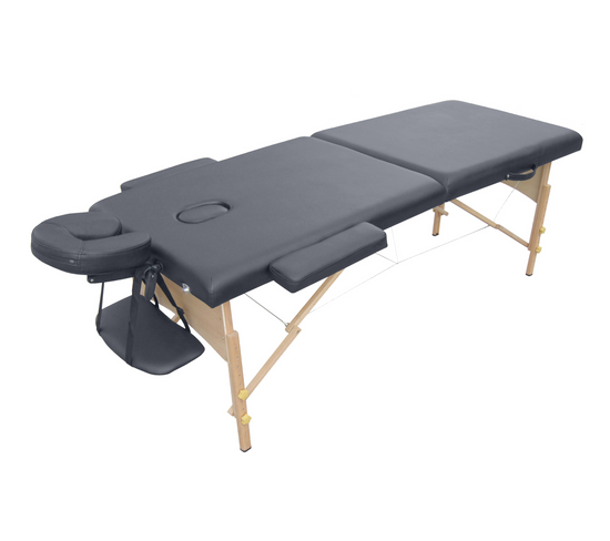 Table De Massage Pliante Portable Légère Avec Accessoires Et Housse 216x70xh63/84 Cm
