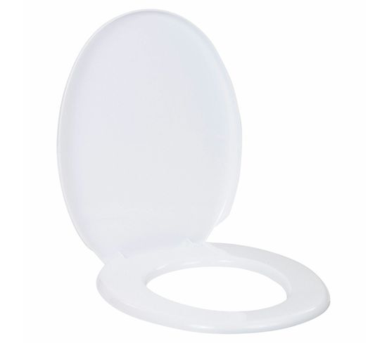 Abattant Wc Le Plastik Siege De Toilette Cuvette Wc Lunette De Toilette Blanc 36.5x45.4cm