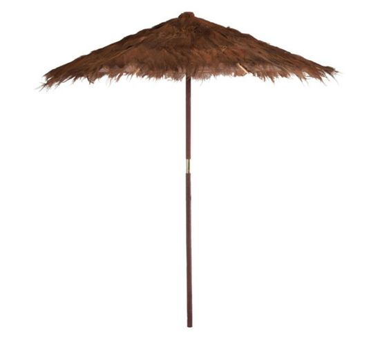 Parasol En Bois "cocotier" 250cm Marron