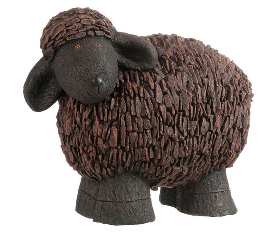 Statuette Déco "mouton" 56cm Marron et Noir