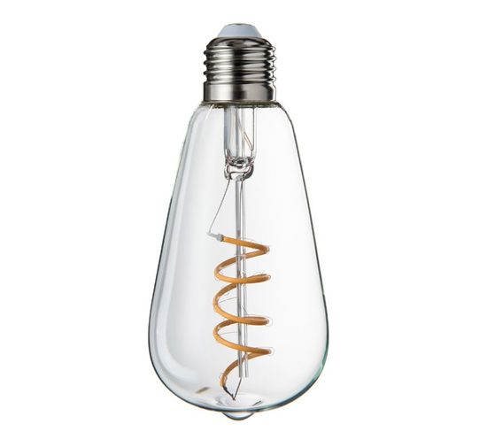 Ampoule à LED Design "spiral" 14cm Transparent
