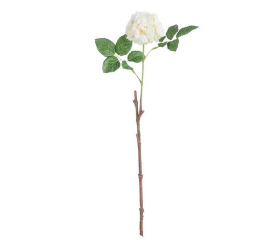 Fleur Artificielle "rose Sauvage" 45cm Blanc