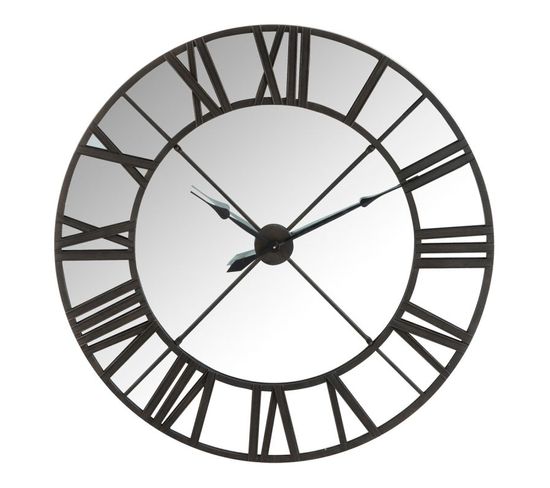 Horloge Murale Miroir "minuit" 122cm Noir
