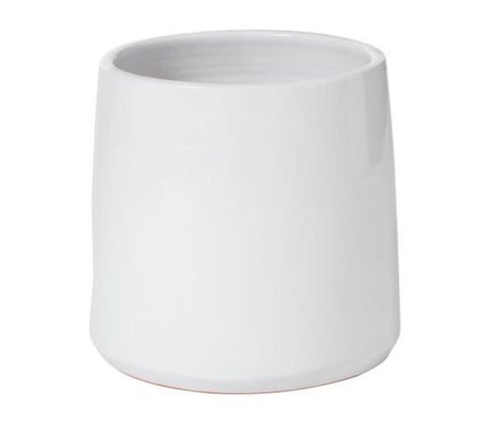 Cache Pot En Céramique "tolga" 48cm Blanc