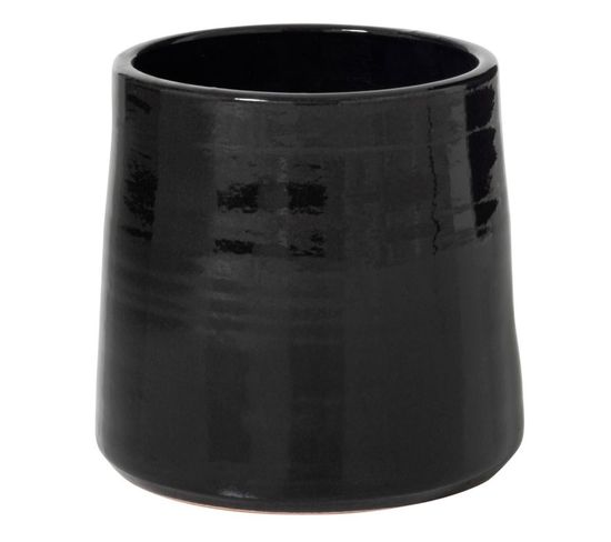 Cache Pot En Céramique "tolga" 24cm Noir