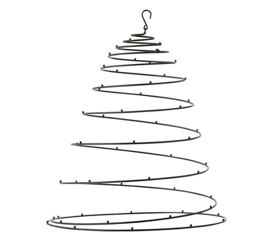 Sujet De Noël "spirale Suspendue" 50cm Noir